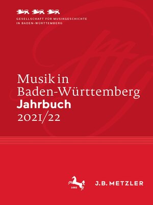 cover image of Musik in Baden-Württemberg. Jahrbuch 2021/22